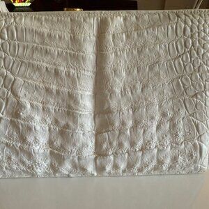 Lucille de Paris Crocodile Handbag, white, VERY RARE, Vintage CROCO SAUVAGE
